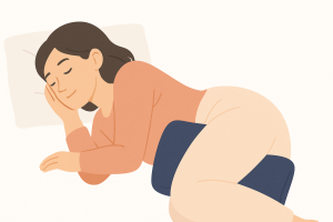 穏やかな睡眠の姿